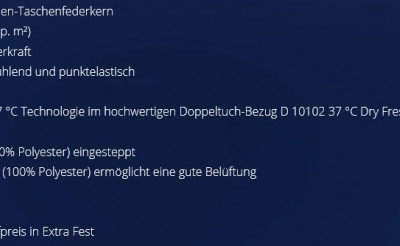 Federkernmatratzen Hemafa Premium de luxe v3